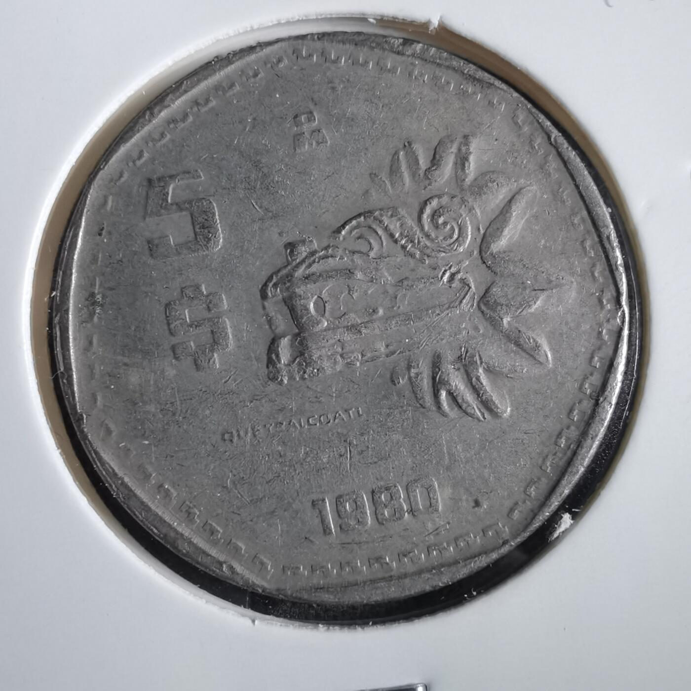沼泽如烟--第859场 墨西哥1980年5比索