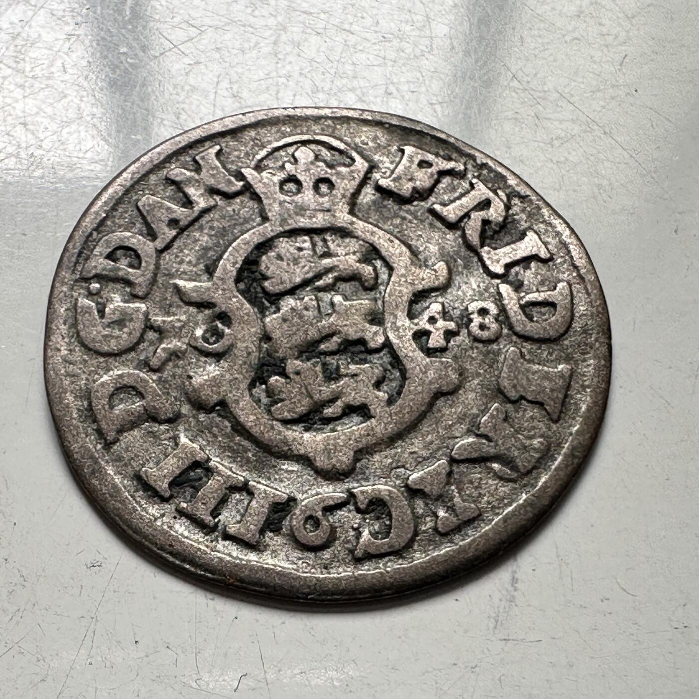 🌹外币初藏🌹🐯2025年第110场  每周二四六晚8️⃣点 接代拍 丹麦王国1648年弗雷德里克三世斯基林银币