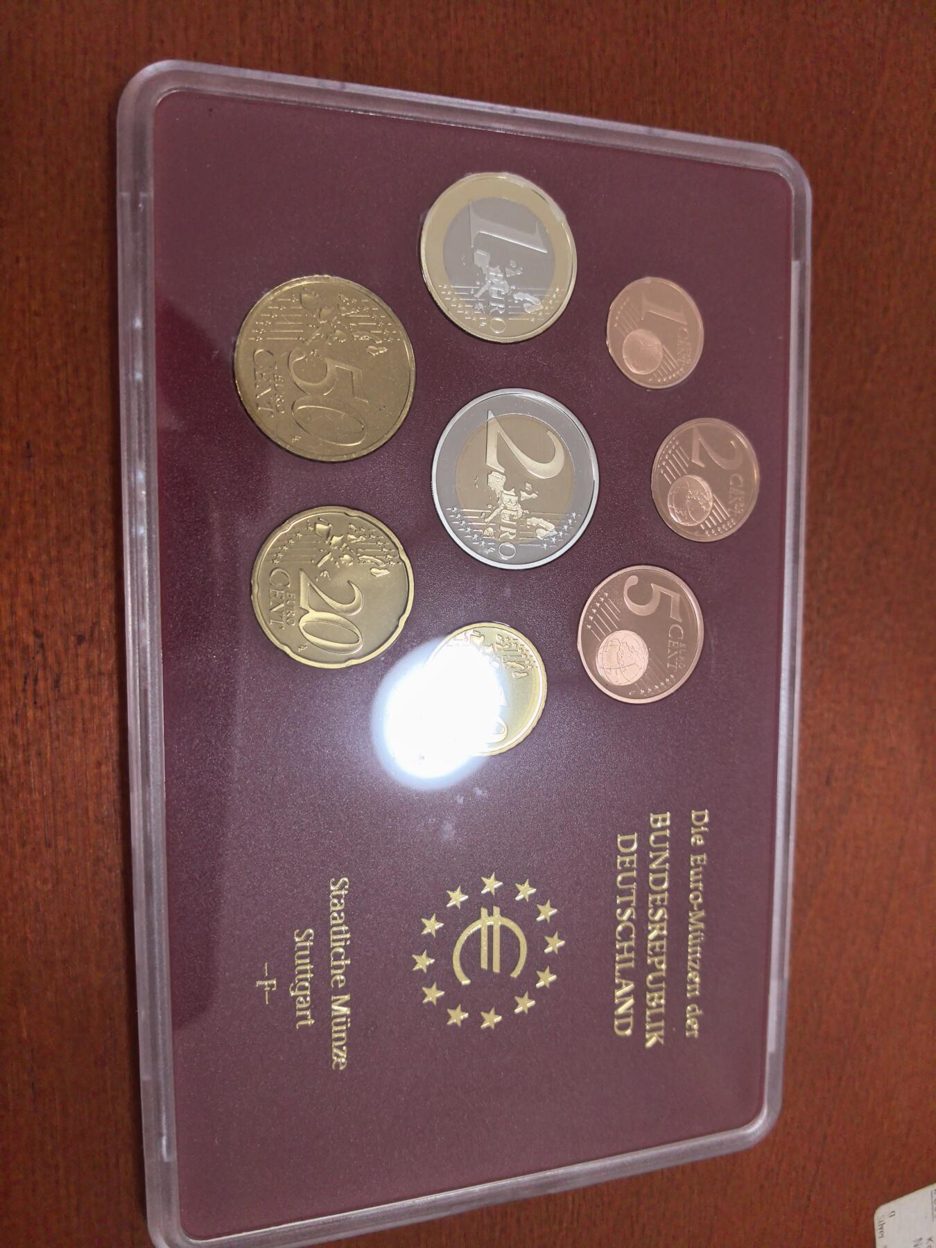 长老汇蛇年精选第五十六场拍卖 2005F德国8枚精制套币，原厂外纸