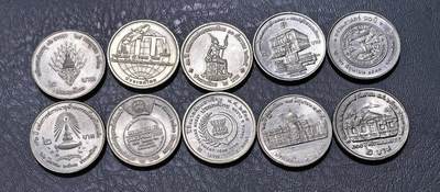 北京马甸外国币专卖第145期，外国币专场，陆续上拍，欢迎关注 泰国2铢纪念币10枚