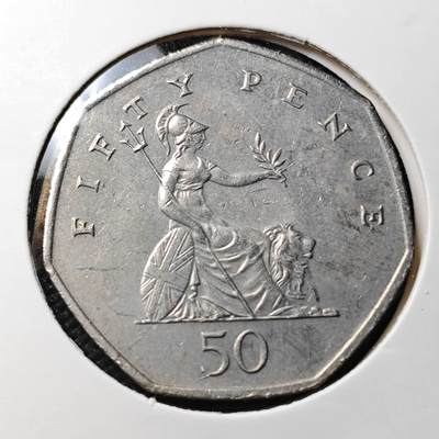 KK钱币收藏小铺 第353场 2月预留时间 周末发货 -  1998英国50便士