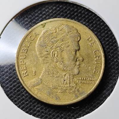 KK钱币收藏小铺 第353场 2月预留时间 周末发货 -  1992智利10比索铜币