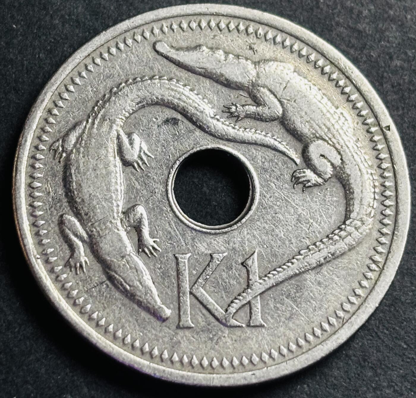文馨钱币收藏第 274 场，批量银币，散币场 长期接收代拍品 1995 年巴布亚新几内亚1元大型镍币