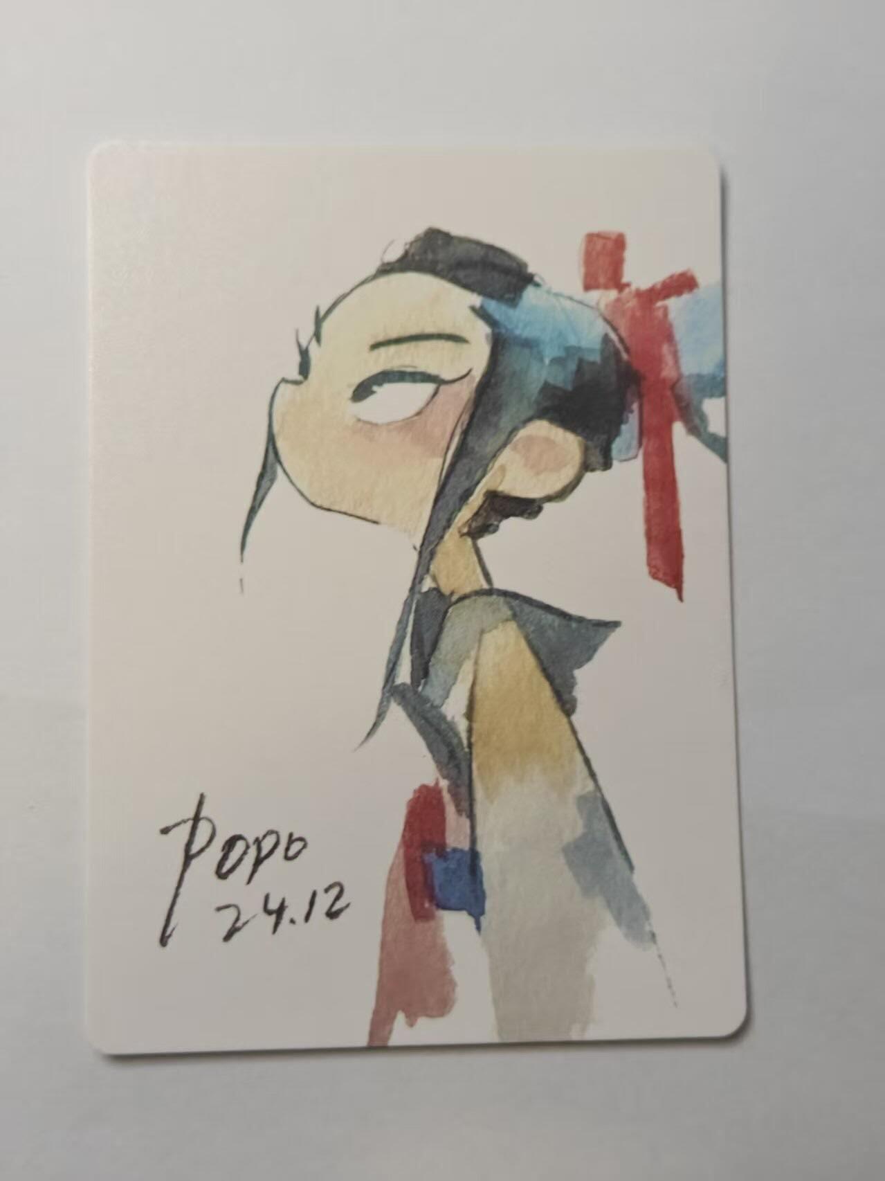 龙虎卡牌第五十七场（无佣金，满120包邮，周六晚上结拍，欢迎送拍） 【亲签】普卡 布丁手绘复刻-史湘云