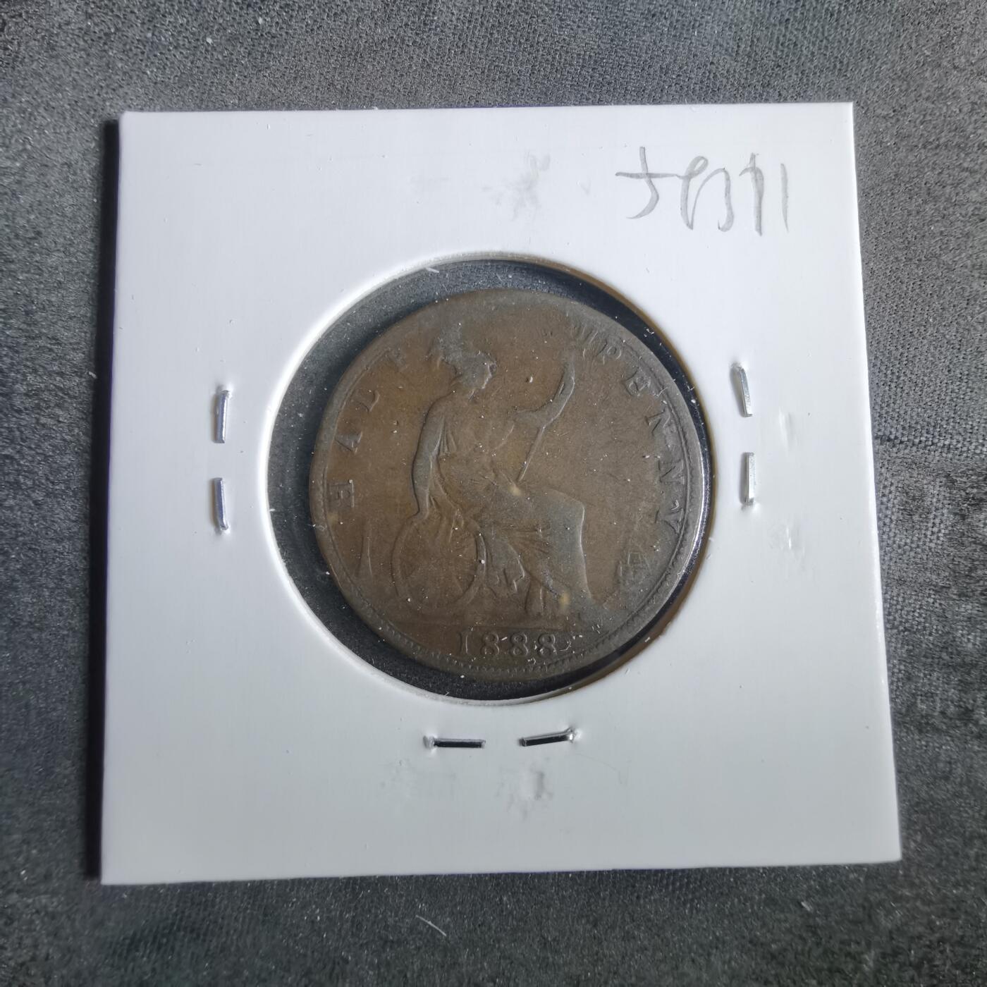 沼泽如烟--第859场 英国1888年半便士