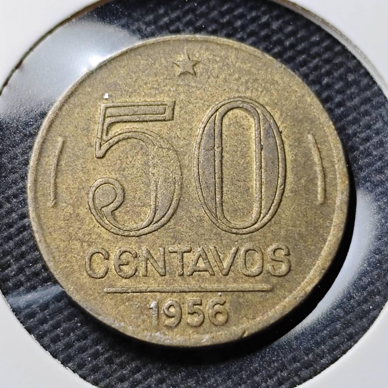 KK钱币收藏小铺 第353场 2月预留时间 周末发货  1956巴西50分 铜币