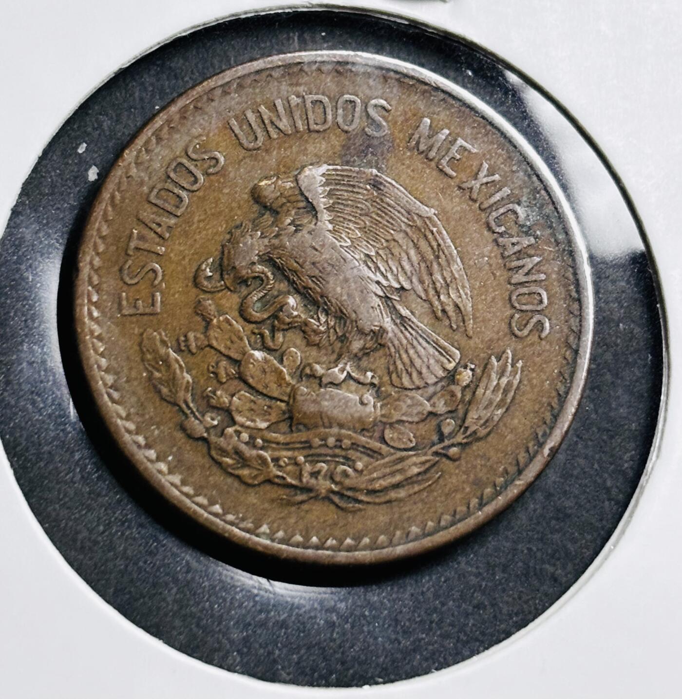 文馨钱币收藏第 274 场，批量银币，散币场 长期接收代拍品 少见好品 1944 年墨西哥二战时期金字塔 20 分铜币