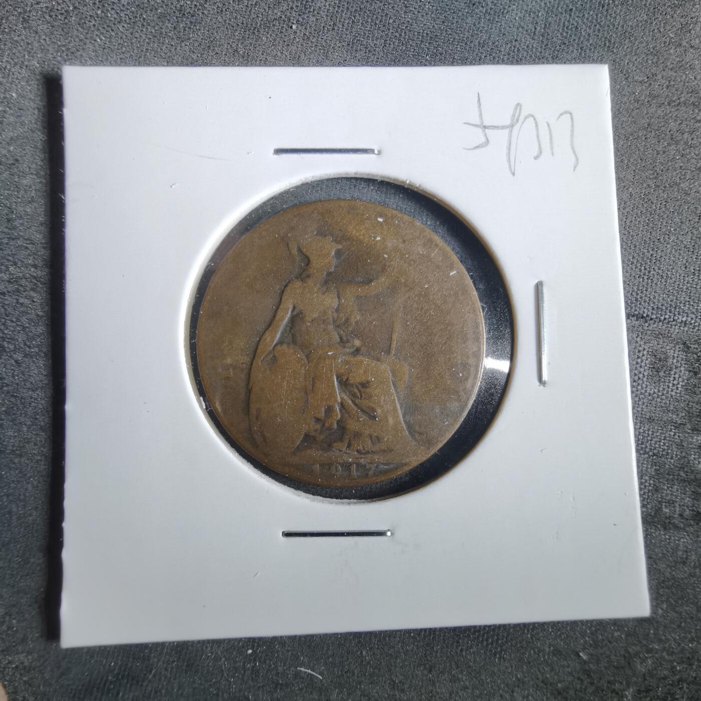 沼泽如烟--第859场 英国1917年半便士