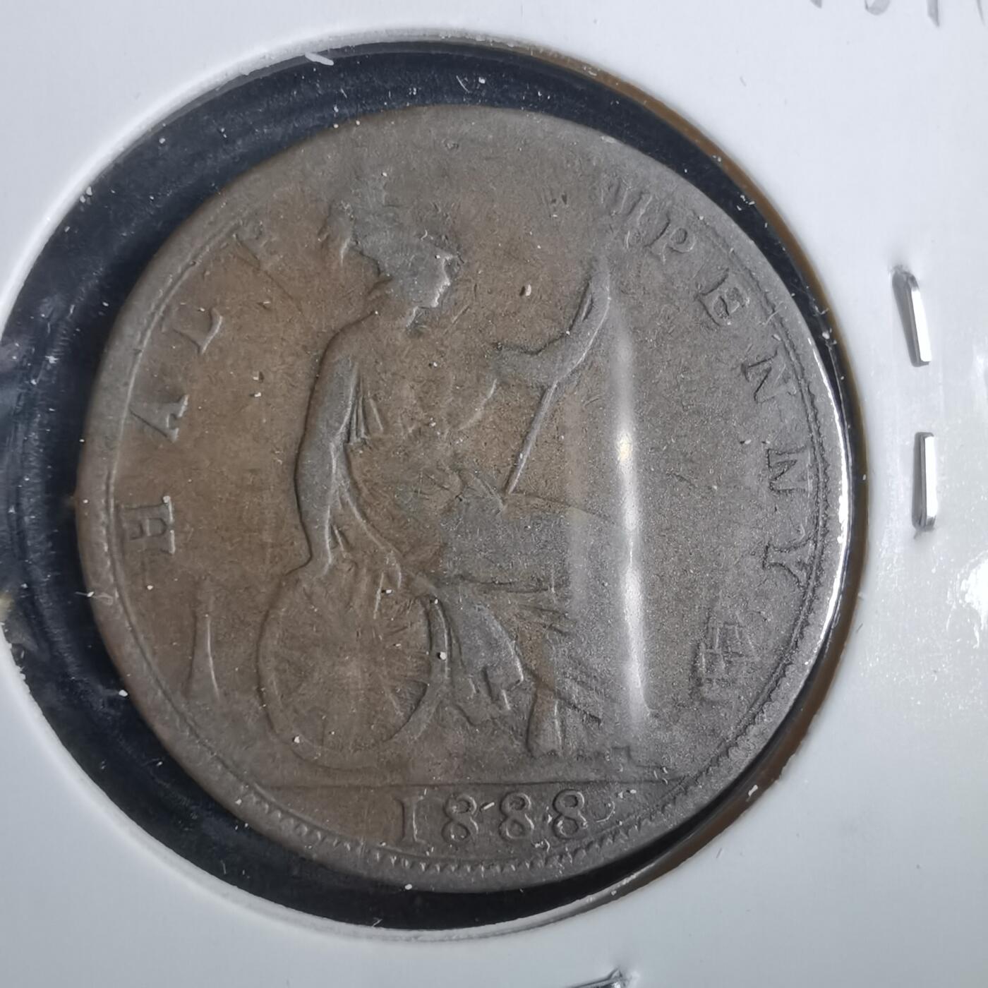 沼泽如烟--第859场 英国1888年半便士