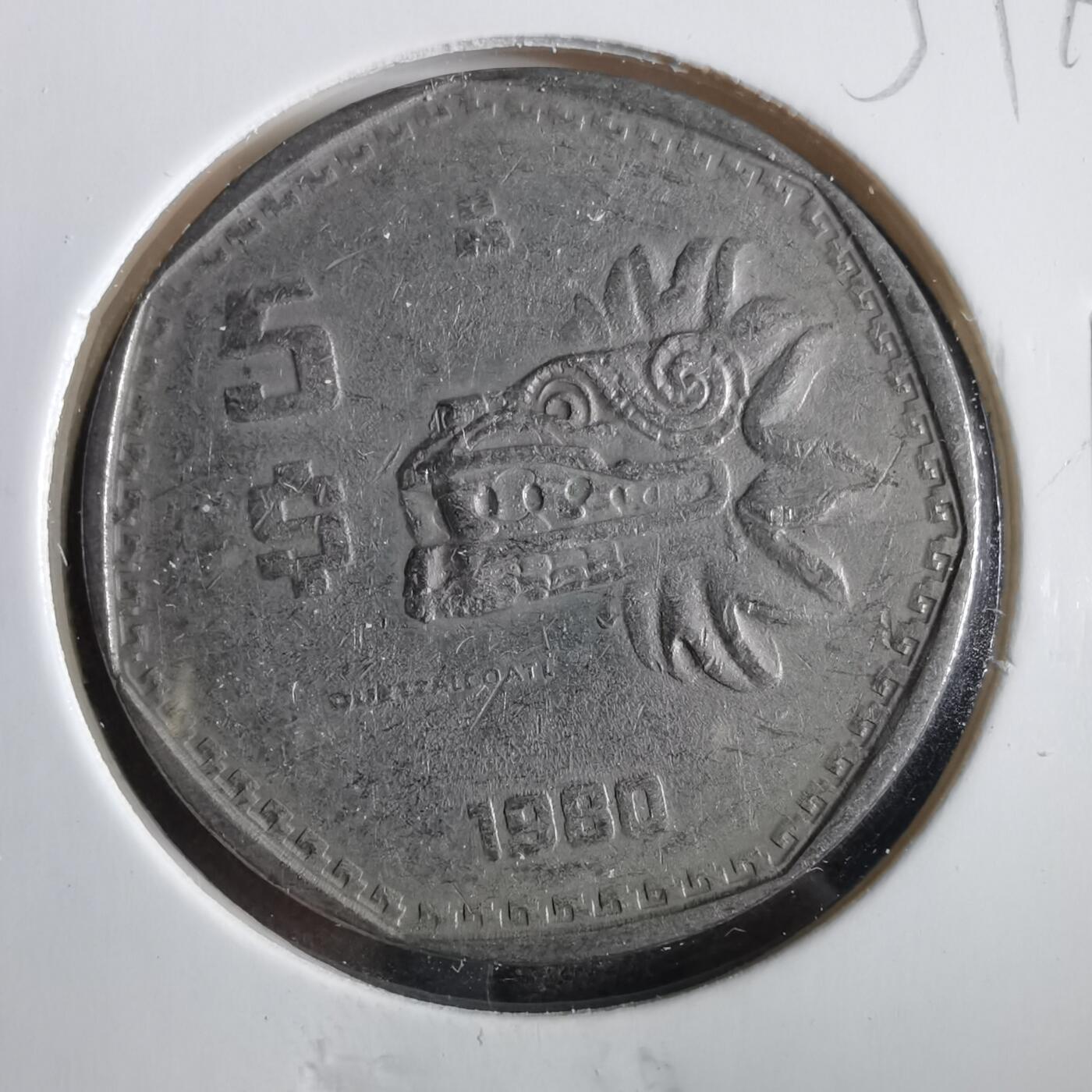 沼泽如烟--第859场 墨西哥1980年5比索