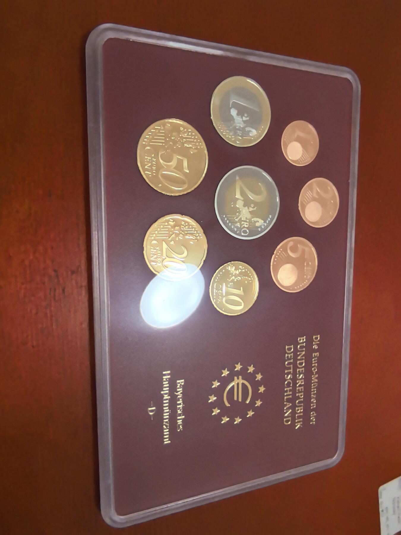 长老汇蛇年精选第五十六场拍卖 2005D德国8枚精制套币，原厂外纸