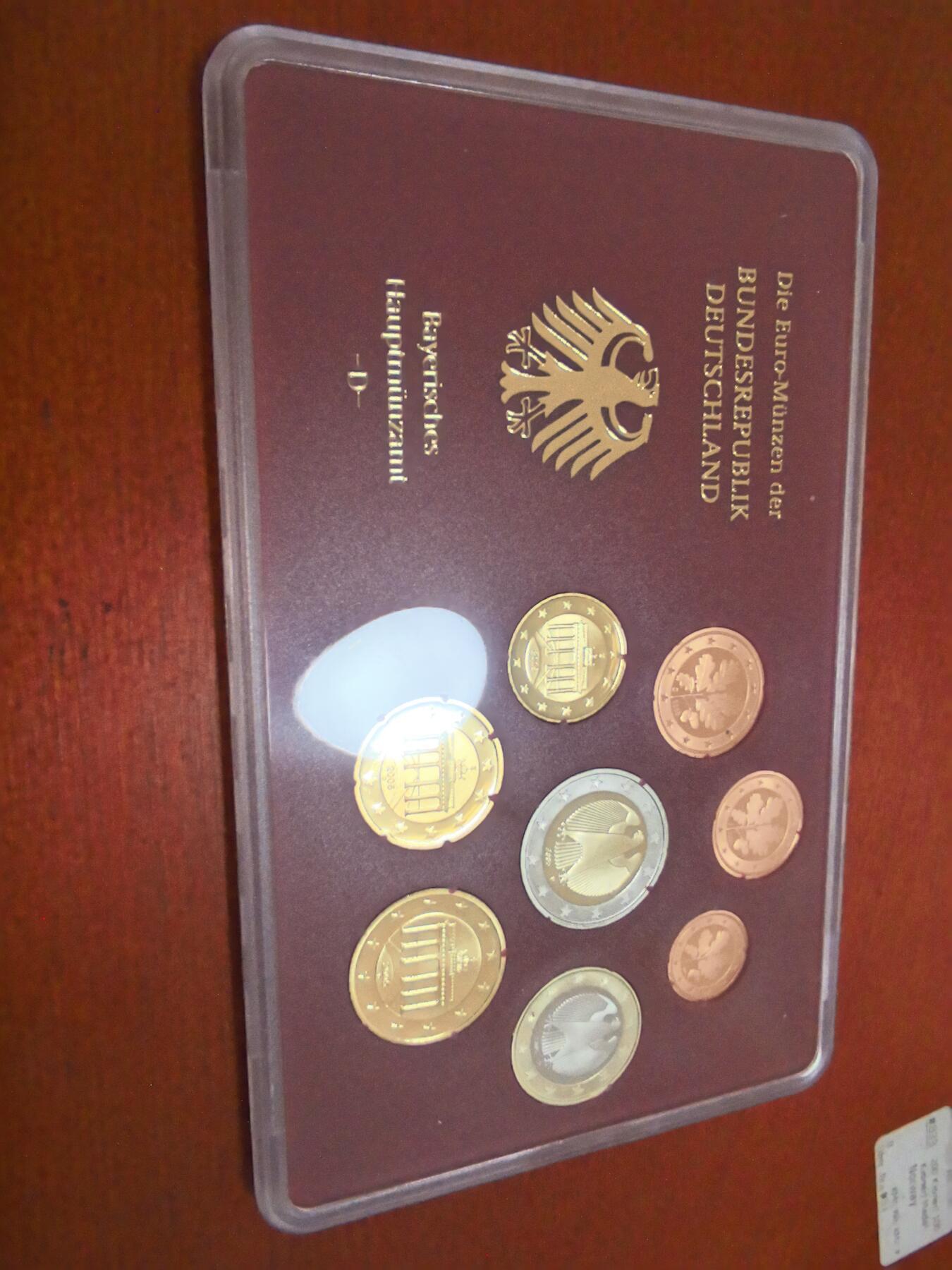 长老汇蛇年精选第五十六场拍卖 2005D德国8枚精制套币，原厂外纸