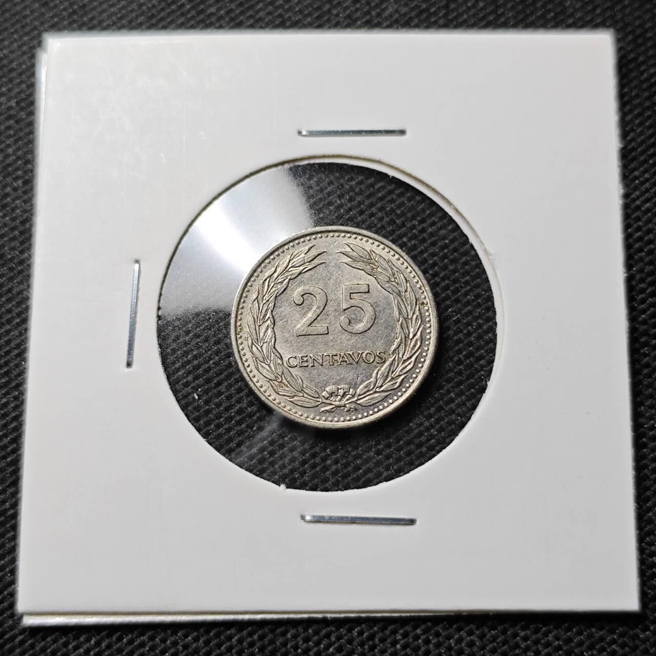 KK钱币收藏小铺 第352场 2月预留时间 周末发货 1970萨尔瓦多25分 