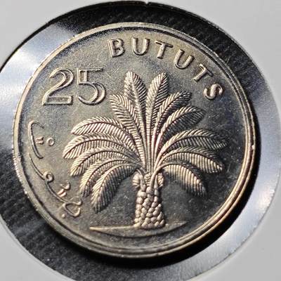 KK钱币收藏小铺 第353场 2月预留时间 周末发货 -  1971冈比亚25分 好品