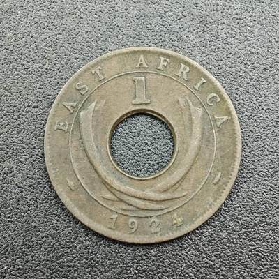 【淘币小摊】限时拍第七百五十八拍  国庆10连拍 老铜币场 外出13号发货 满百包邮可预留两周  周一统一发货  - 英属东非1924年乔治五世1分铜币