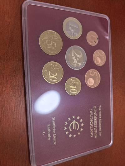 长老汇蛇年精选第五十六场拍卖 -  2003G德国8枚精制套币，面值3.88欧元，原厂外纸