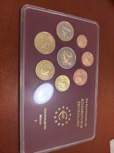 长老汇蛇年精选第五十六场拍卖 - 2005J德国8枚精制套币，原厂外纸