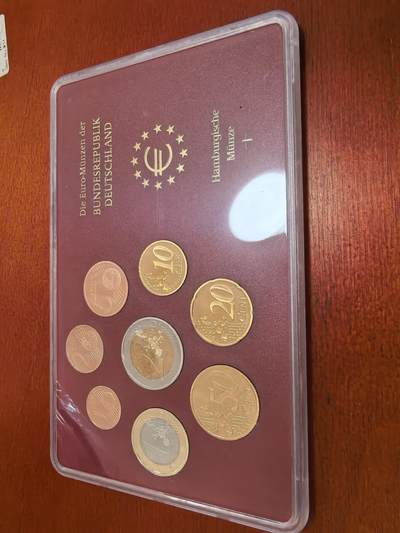 长老汇蛇年精选第五十六场拍卖 -  2003J德国8枚精制套币，面值3.88欧元，原厂外纸