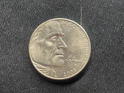 邮泉阁限时拍卖第二十八场 各国硬币专场（硬币在国外。） - 美国2005年5分纪念币E版