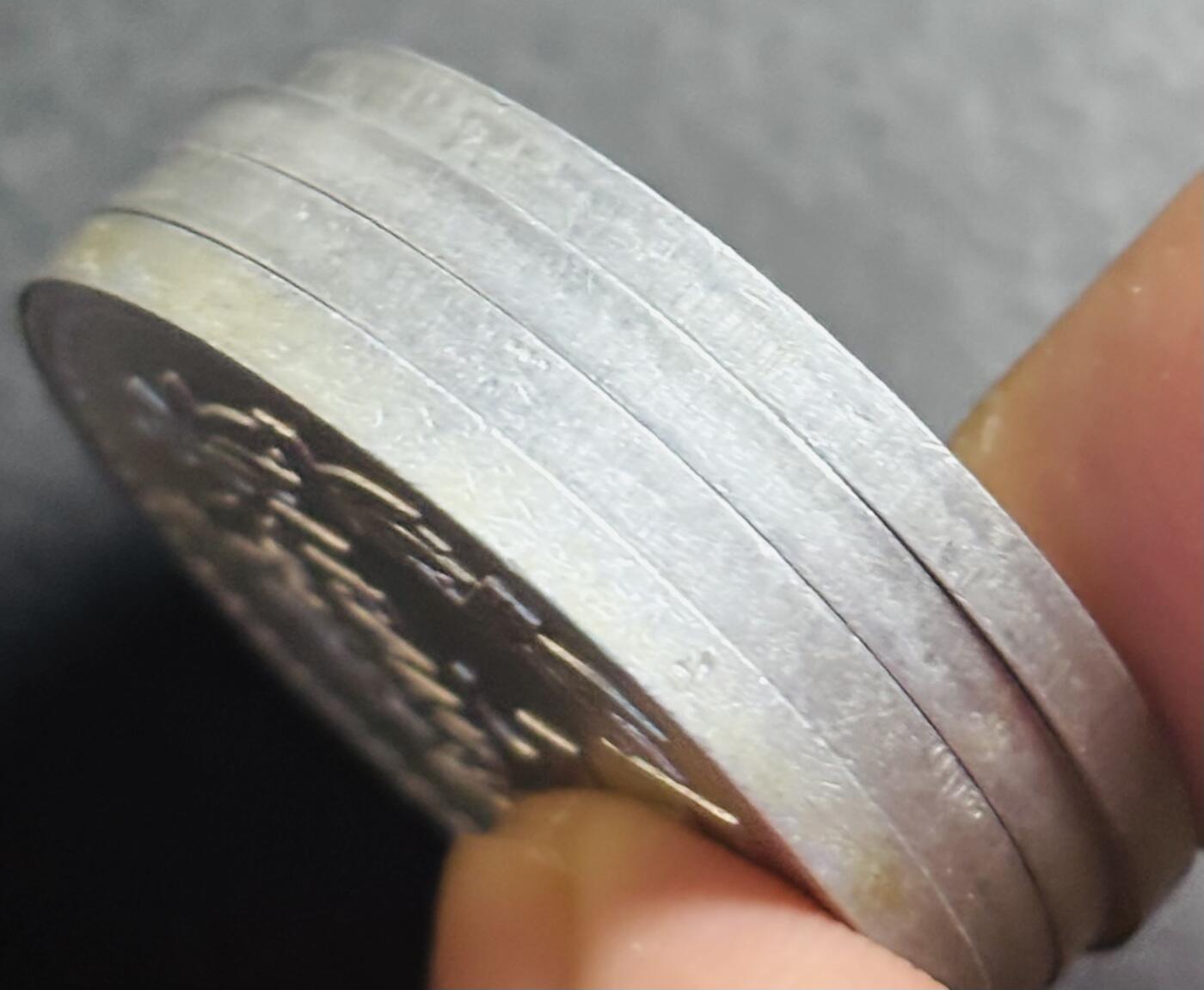 文馨钱币收藏第 274 场，批量银币，散币场 长期接收代拍品 少见原光品相 1945 年法国二战时期 5 法郎铝币，都是首发版 4 枚