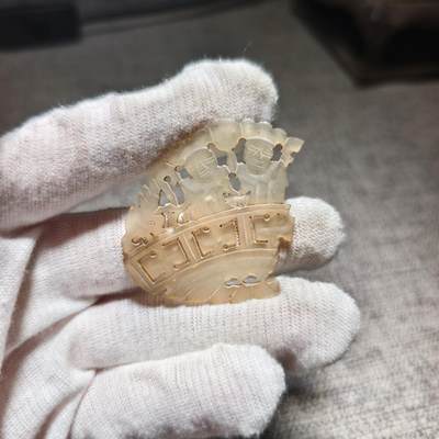 回流第5期货币杂件玉件专拍 - 清代玉牌残件