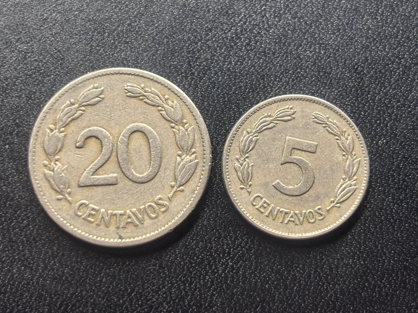 邮泉阁限时拍卖第二十八场 各国硬币专场（硬币在国外。） 厄瓜多尔1946年2枚