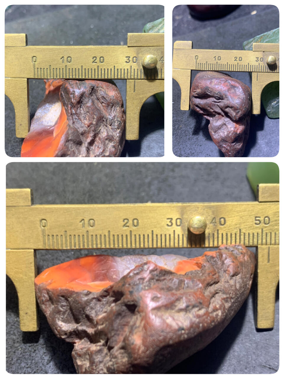 精美铁皮开窗冰飘柿子红南红玛瑙原石一颗，
