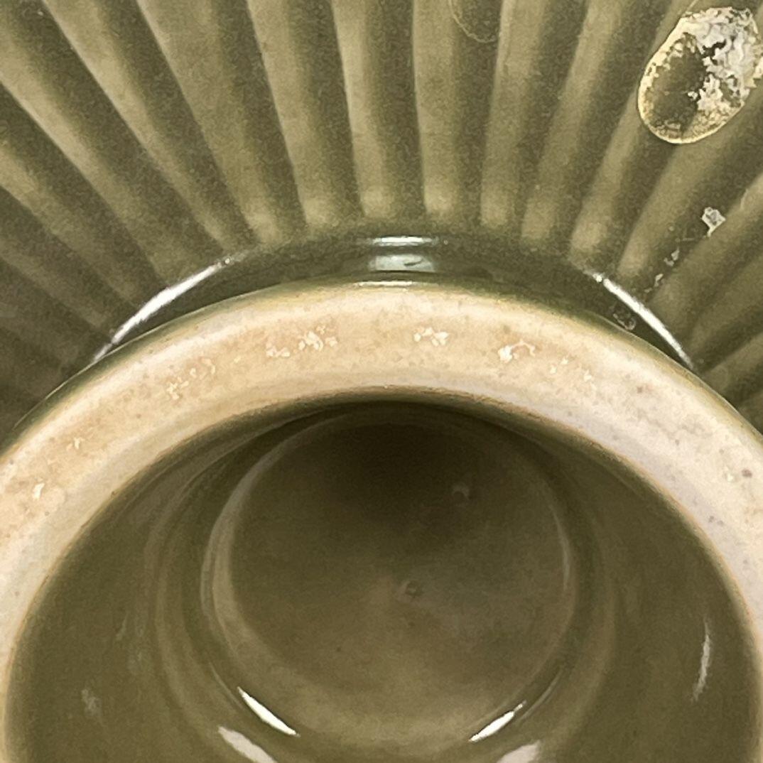 听雨轩 古玩杂相老物件专场 越窑青瓷花卉仙鹤纹高足花口赏盘