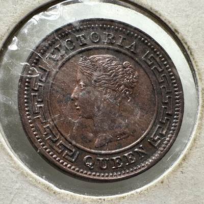 🌹外币初藏🌹🐯2025年第110场  每周二四六晚8️⃣点 接代拍 - 英属锡兰1898年维多利亚1/4分 好品相
