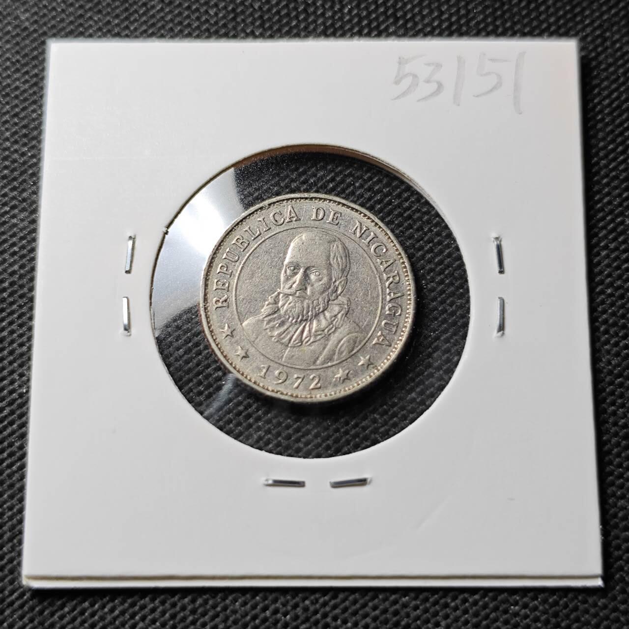 KK钱币收藏小铺 第353场 2月预留时间 周末发货  1972尼加拉瓜10分