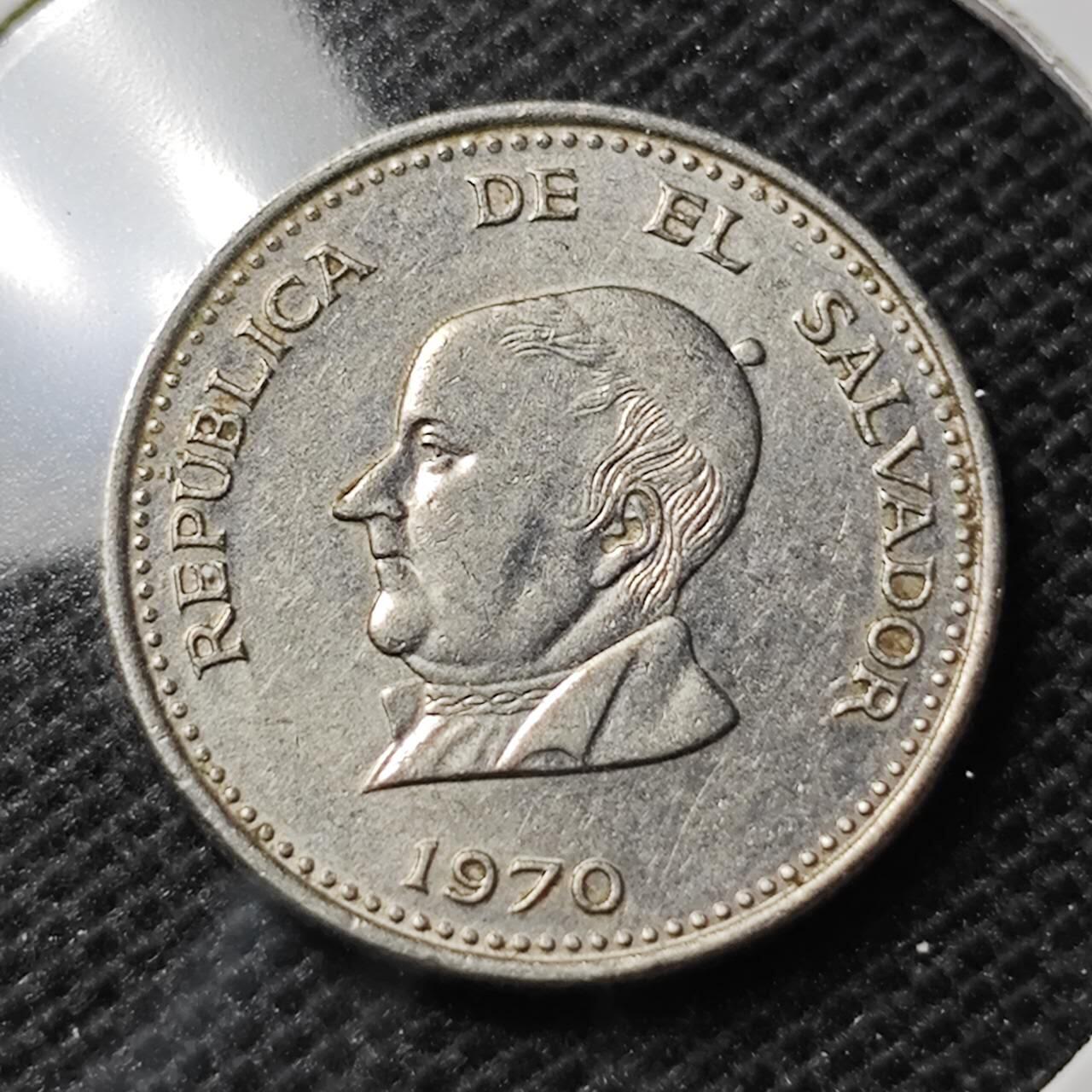 KK钱币收藏小铺 第352场 2月预留时间 周末发货 1970萨尔瓦多25分 