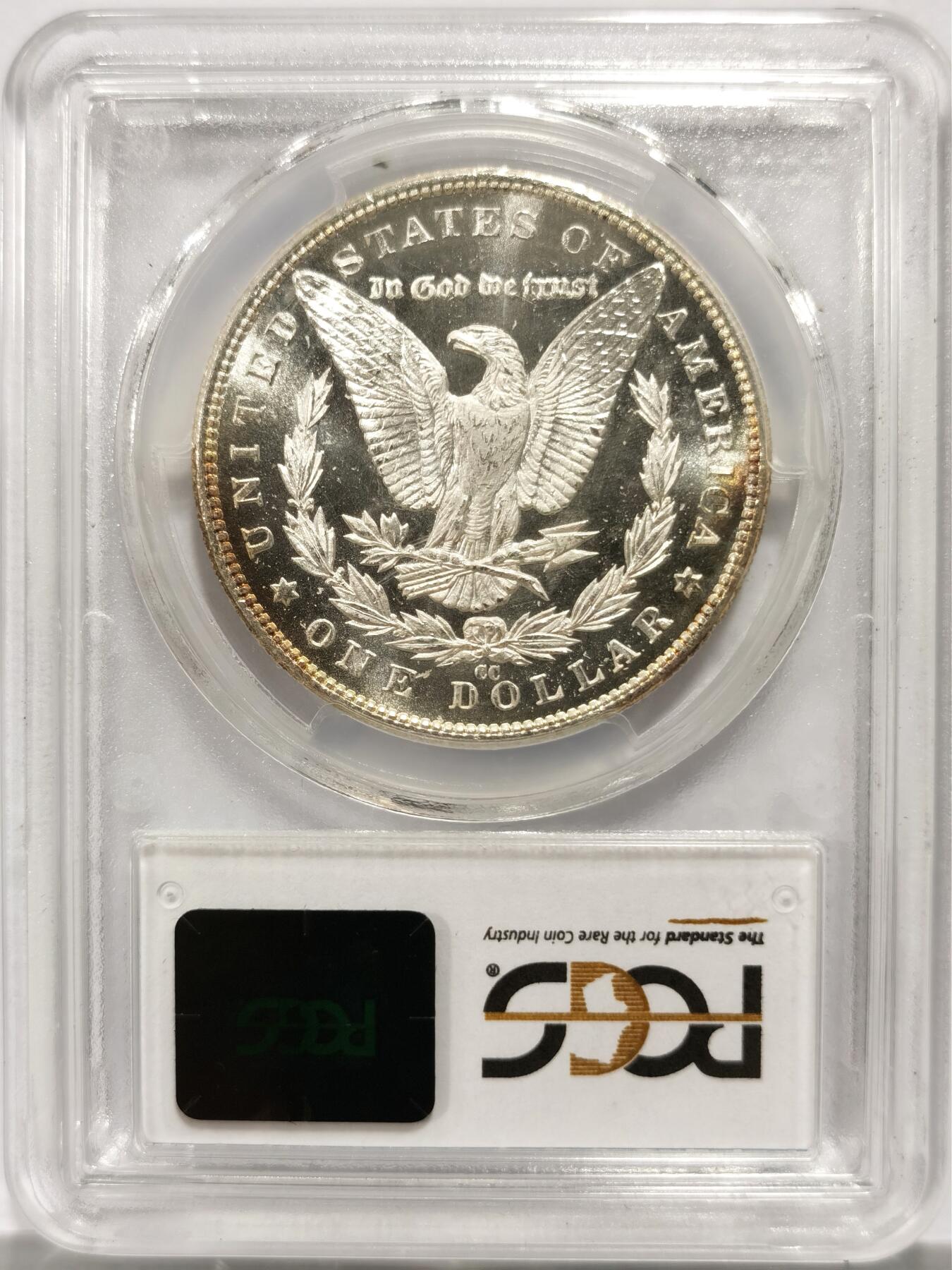 博洋堂世界钱币拍卖第142期（全场包邮） PCGS MS64PL 美国1883-CC摩根 相当稀有的类精致卡森厂版别 在麦稀奇绝无仅有的稀有版别配上高分 是不可多得的收藏好品