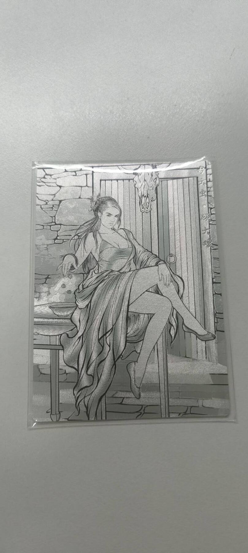 夜之极第三十二期 （10月7日周二晚9点截拍，欢迎竞拍） 卡德曼 张建东水浒盲盒 99编 线稿 顾大嫂 10/99