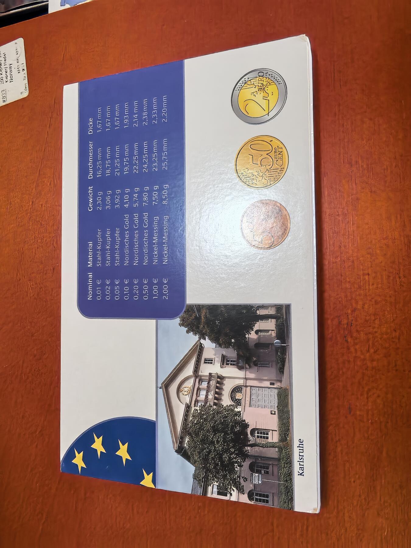 长老汇蛇年精选第五十七场拍卖  2004G德国欧元8枚精制套装，含外纸