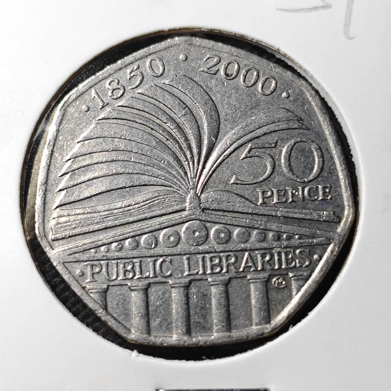 KK钱币收藏小铺 第354场 2月预留时间 周末发货  2000英国50便士纪念币