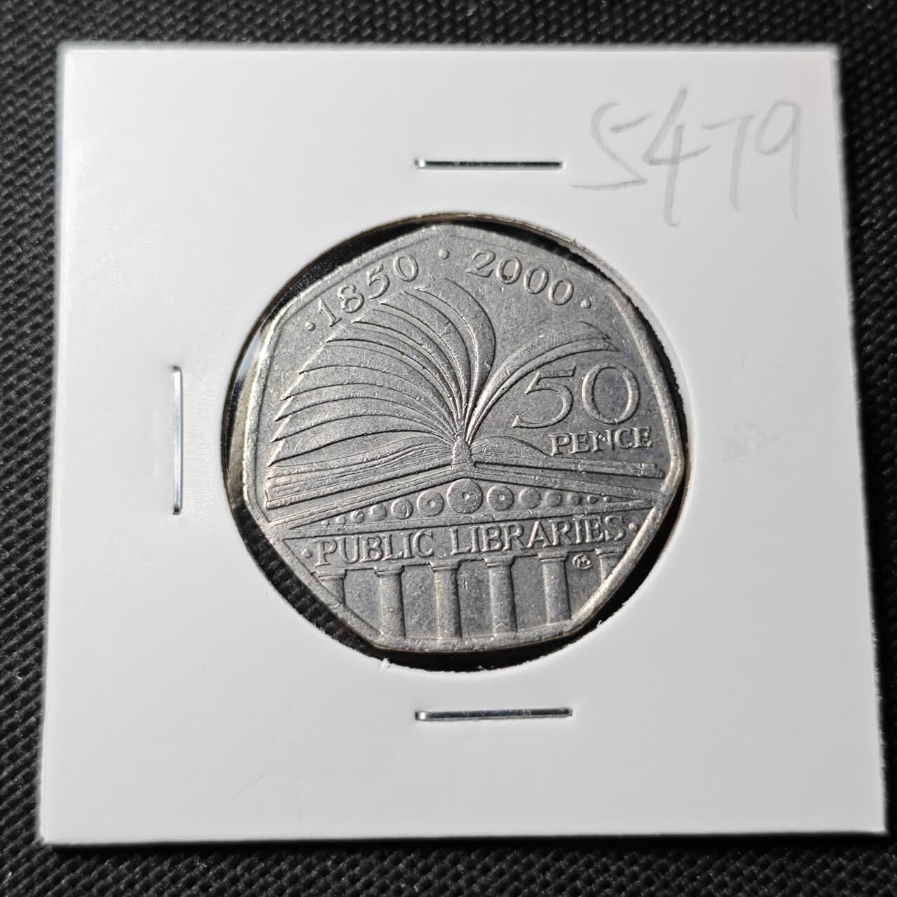 KK钱币收藏小铺 第354场 2月预留时间 周末发货  2000英国50便士纪念币