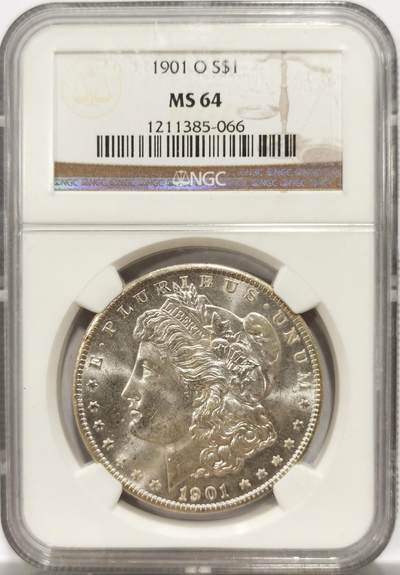 博洋堂世界钱币拍卖第142期（全场包邮） - NGC MS64 美国1901-O摩根