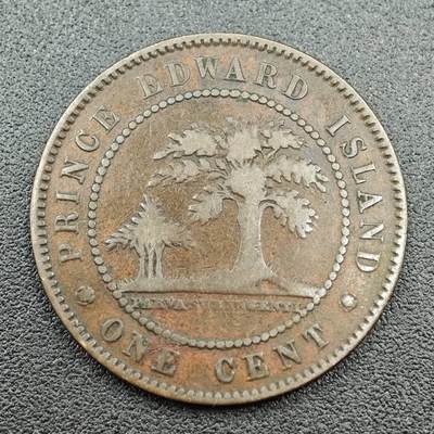 【淘币小摊】限时拍第七百五十八拍  国庆10连拍 老铜币场 外出13号发货 满百包邮可预留两周  周一统一发货  - 爱德华王子岛1871年一分铜币