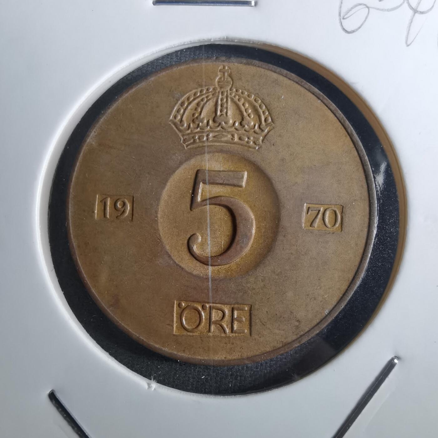 沼泽如烟--第860场 瑞典1970年5欧尔