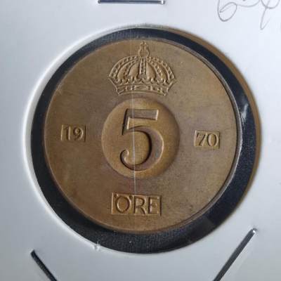 沼泽如烟--第860场 - 瑞典1970年5欧尔