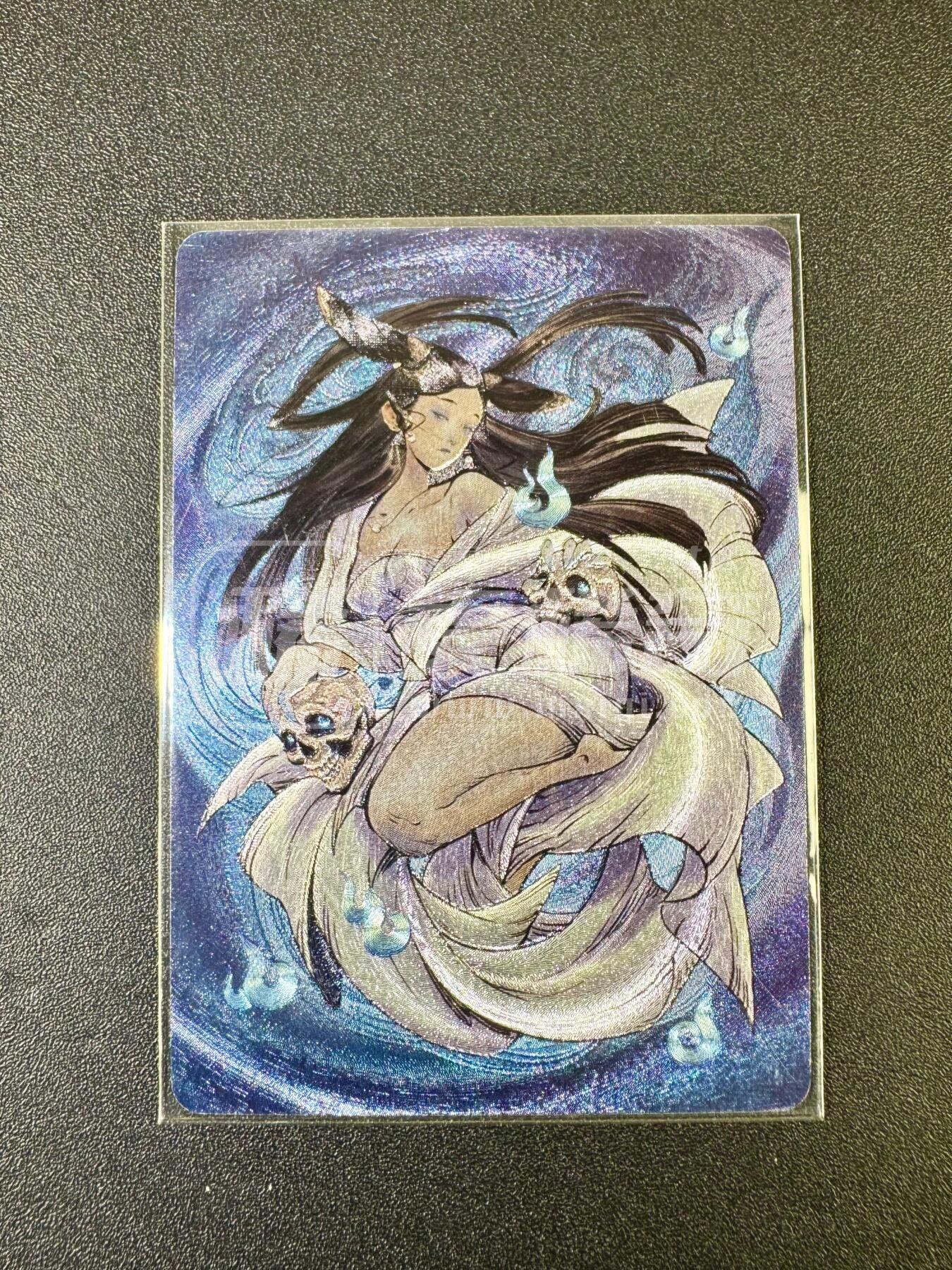 NO.12 好又多金牌大场，金戈铁马+美女如云，每周一站式配齐，方便凑单！（周6晚6点半截拍，卖家送拍0抽成！） 【签绘卡】启读 聊斋 若莎卡背签绘 聂小倩 正面粗闪 【情丝难断阴阳界，爱恨交织岁月绵】