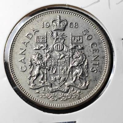 KK钱币收藏小铺 第354场 2月预留时间 周末发货 -  1968加拿大50分