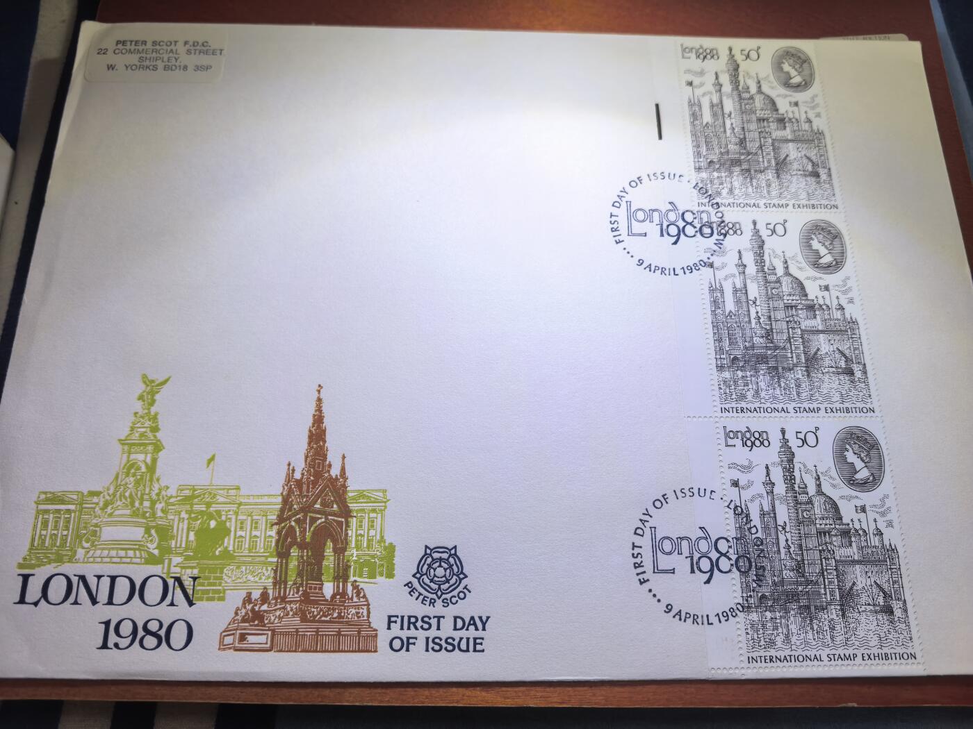 长老汇蛇年精选第五十七场拍卖 1980英国伦敦国际邮票展首日封
