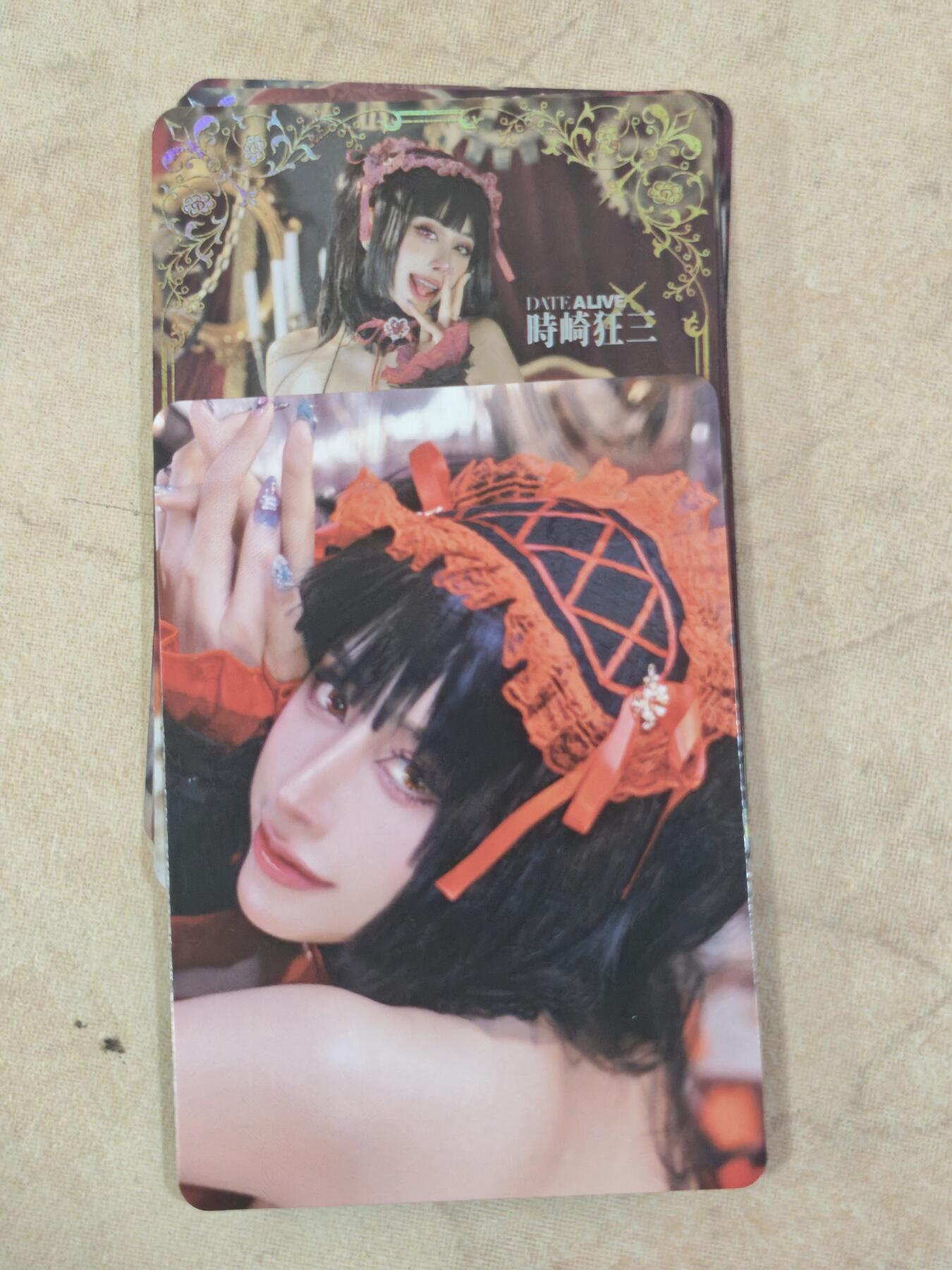 夜之极第三十二期 （10月7日周二晚9点截拍，欢迎竞拍） 冰狗卡牌 动漫cos 时崎狂三 折光彩闪 背面9拼