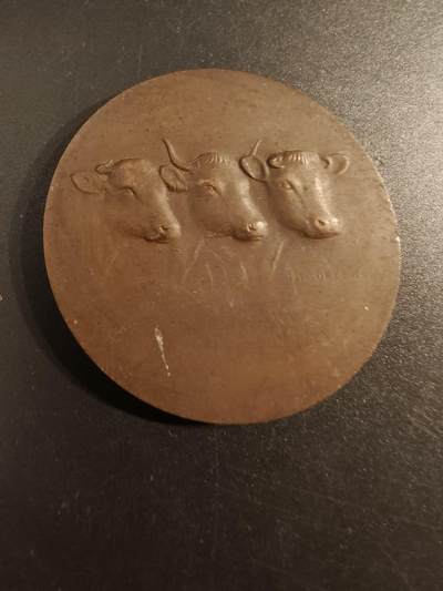 老王徽章第154期 -  法国索姆市农业协会协会大铜章 直径50mm 重量66.3g