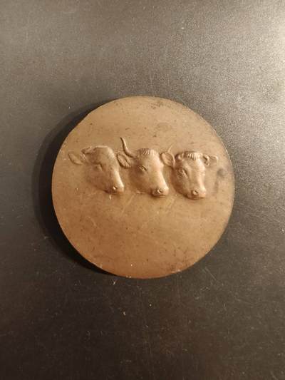老王徽章第154期 -  法国众议院议员赠大铜章 直径50mm 重量66.3g
