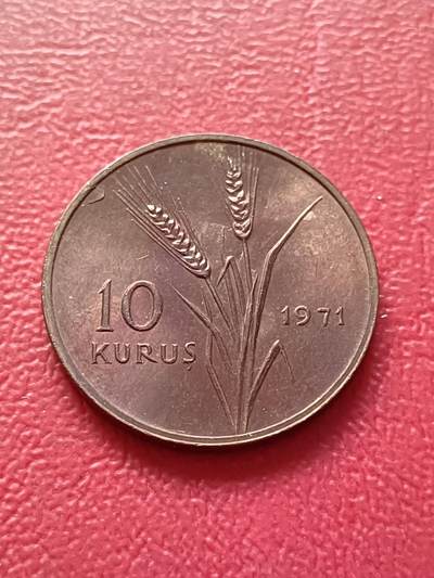 【云涧收藏】第六十八场 - 土耳其1971年10库鲁兹FA0纪念币，带证书