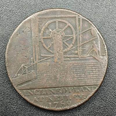 【淘币小摊】限时拍第七百五十八拍  国庆10连拍 老铜币场 外出13号发货 满百包邮可预留两周  周一统一发货  - 英国1792年半便士铜币代币