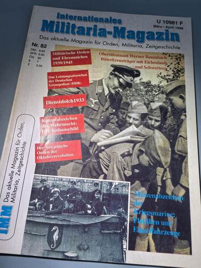 盛世勋华——号角文化勋章邮票专场拍卖第282期 - 德国出版 Militaria-Magazin杂志 1996年3/4月刊总第82期 50页