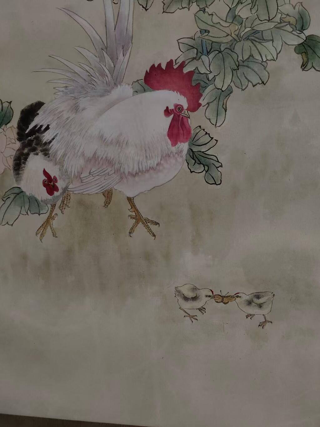 当代画家赵钧：范增徒弟，高90/宽58厘米，画心63.6/39厘米，九八年秋，保老保真